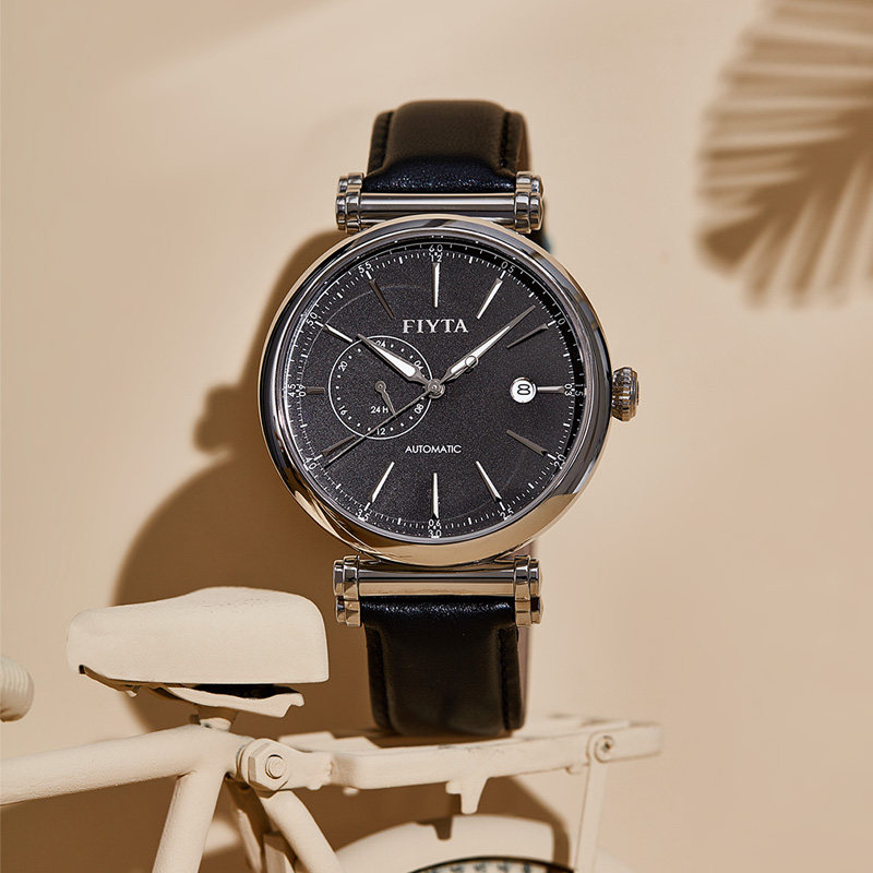 专柜同款飞亚达防水皮带复古机械表 飞亚达国产腕表