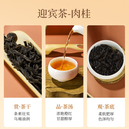 华祥苑品牌茶叶迎宾茶特级武夷山肉桂乌龙茶岩茶80g门店款-图2