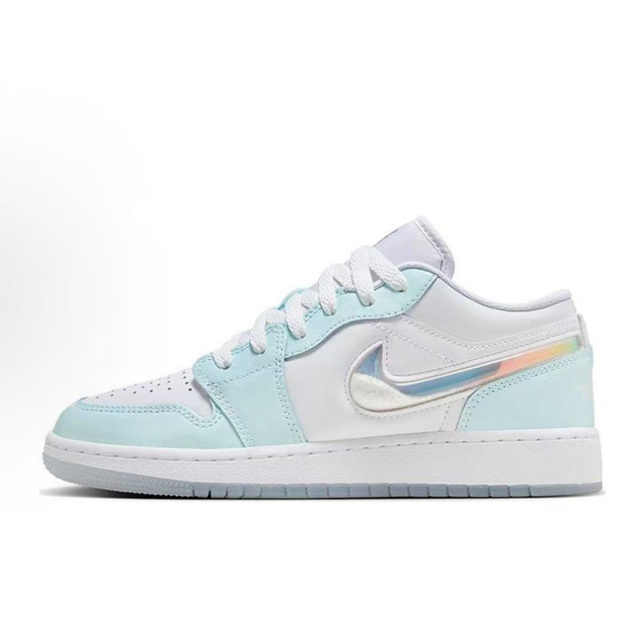 Air Jordan 1 AJ1 Low GS白红粉紫白棕粉白低帮复古篮球鞋 - 图3