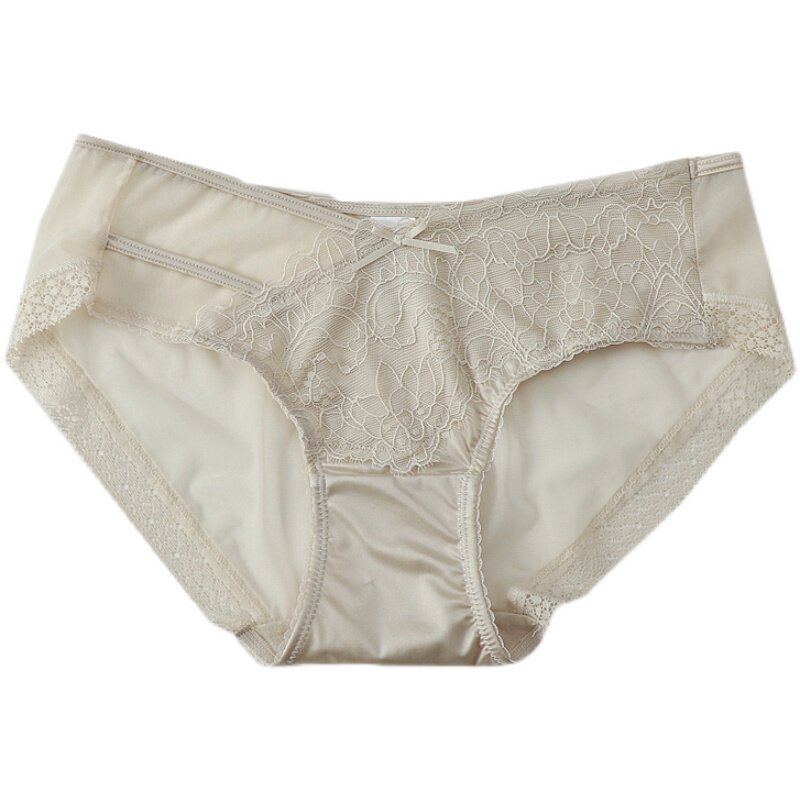 蕾丝内裤女夏薄款无痕冰丝透气网纱舒适裸感三角短裤少女纯欲大码,淘宝优惠券,粉丝福利购,淘宝优惠卷