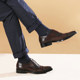 Wear-resistant carved inseam business handmade formal leather shoes