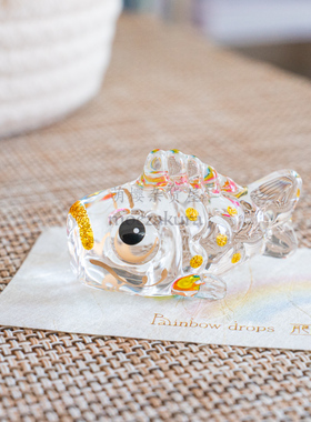 端午安康招福手工彩虹色金箔玻璃鲤鱼旗健康成长祈愿事业步步高升