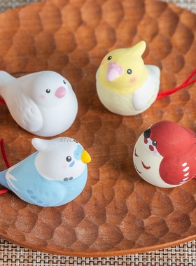 日本车载摆件龙虎作陶瓷招福日式