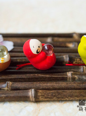 现货日本龙虎作堂招福带签陶瓷