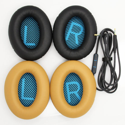 博士/Bose QC25 耳机皮套 音频线 真蛋白质耳罩 海绵套 耳机配件 - 图0