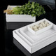 Rectangular straight-sided braised duck tray, anti-fall and heat-resistant