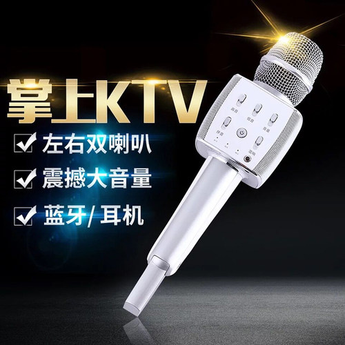 HPP全能靓声麦克风声卡音响一体机全民录歌K歌权盟麦家庭唱歌话筒 - 图0
