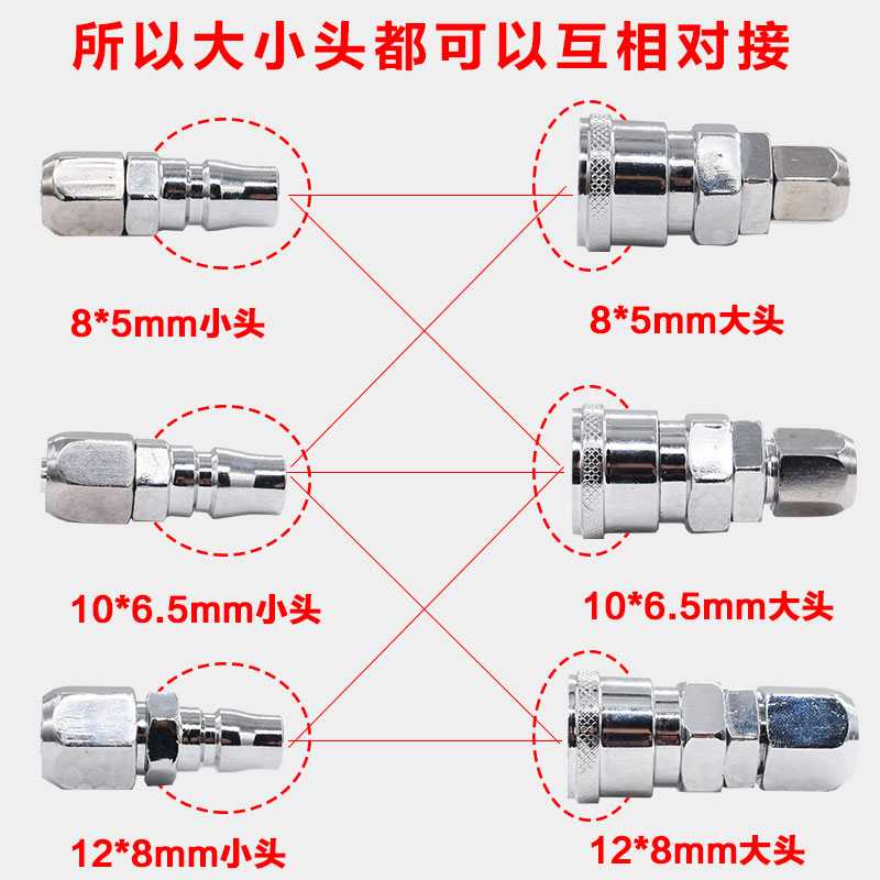 气动C式快速接头SP20母头配8*5气管公母接头子母PP20自锁 SP30/40-图2