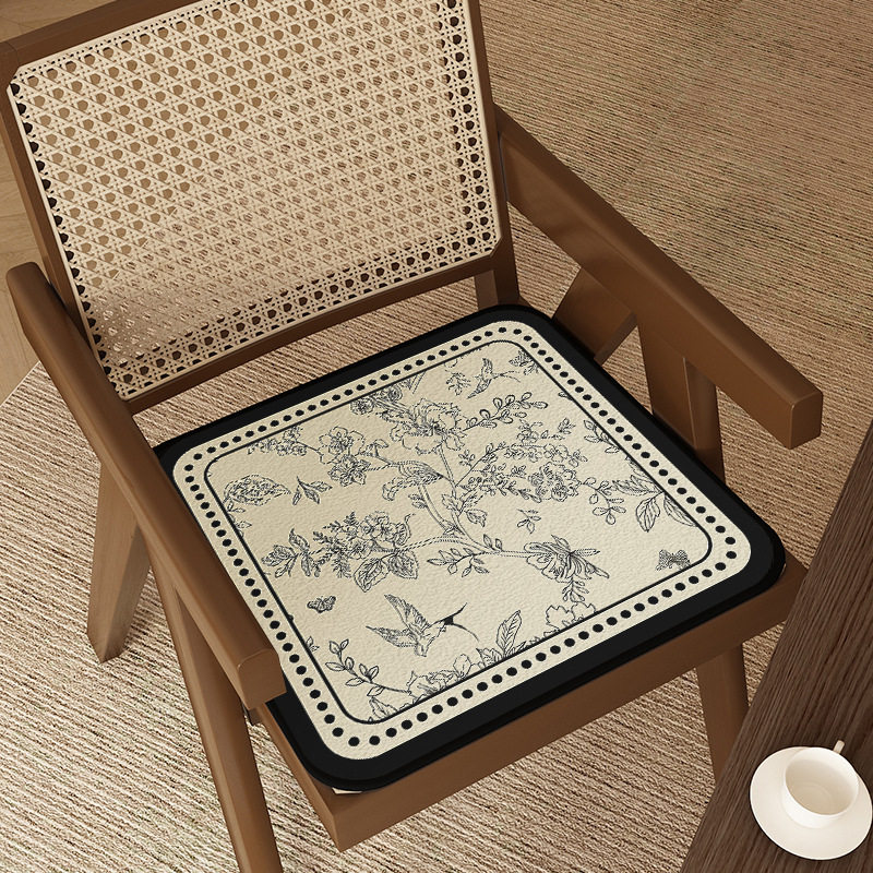 法式椅垫坐垫家用四季通用复古餐椅垫子高级感防滑办公室座椅子垫