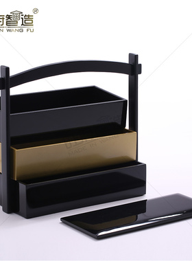 新中式风样板房多层实木创意装饰