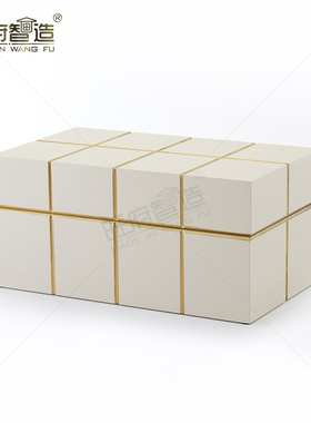 系列新中式风托盘纸巾盒装饰摆件