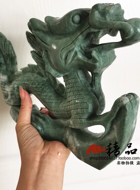 玉石办公室装饰品生肖龙