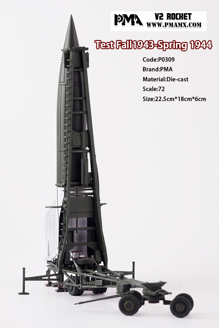 PMA成品 P0309 1/72 德 V-2 弹道导弹系统 V2 飞弹模型 - 图1