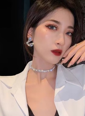 短款颈链满钻欧美性感项链女