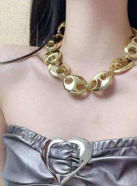 高级感小众轻奢欧美朋克颈链金属