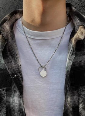 韩国嘻哈长款男士潮人女装饰项链