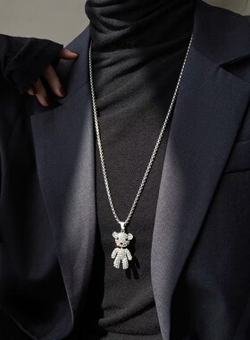 卡通复古吊坠长款韩版毛衣链