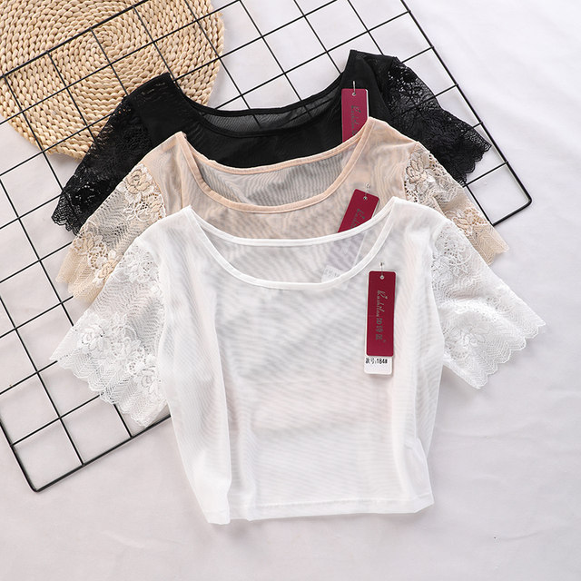 Gauze Hollow Blouse Net Gauze Hollow Blouse ສຸດທິ