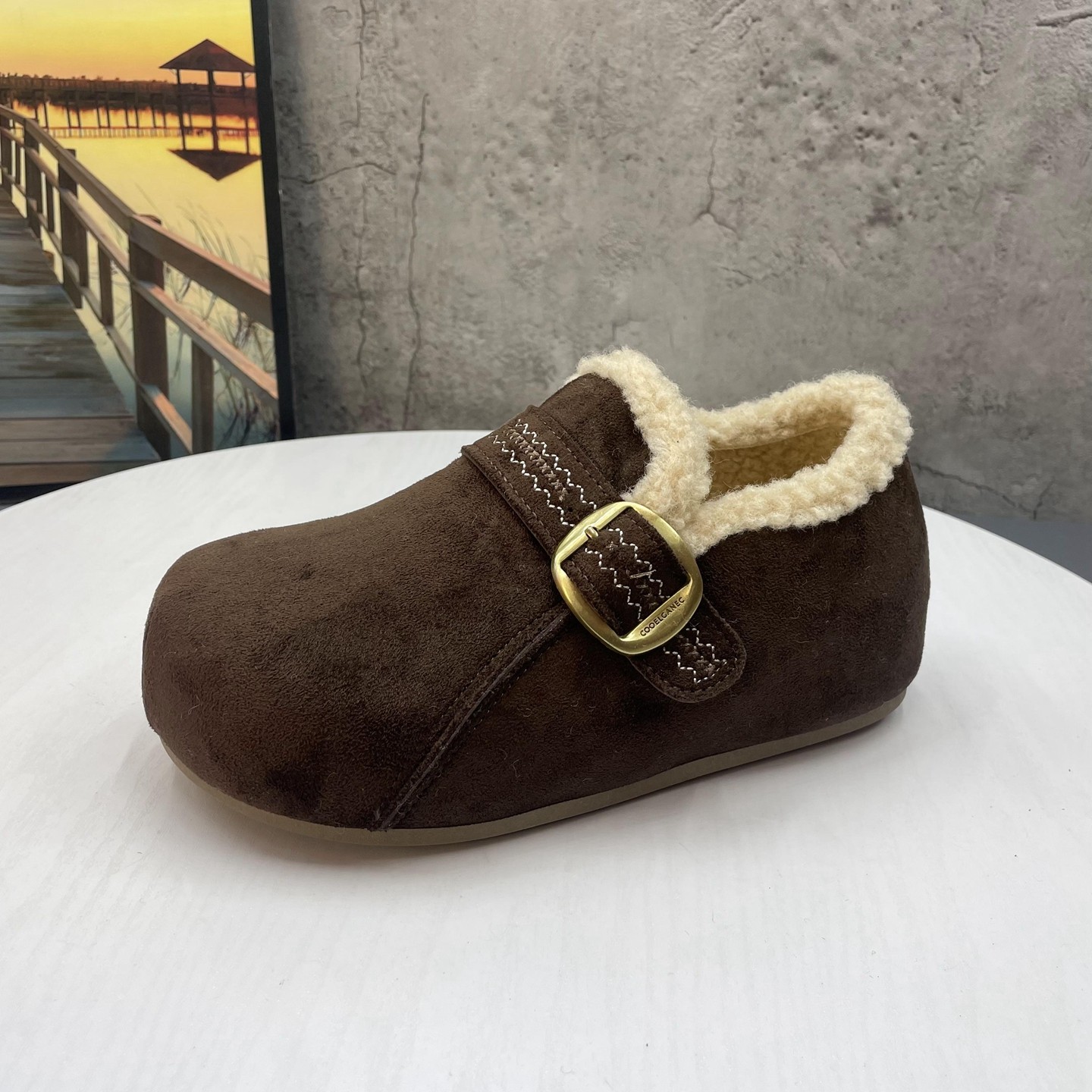 复古内增高加绒女棉鞋2025撤柜断码秋冬季新款女鞋深口舒适勃肯鞋,淘宝优惠券,粉丝福利购,淘宝优惠卷