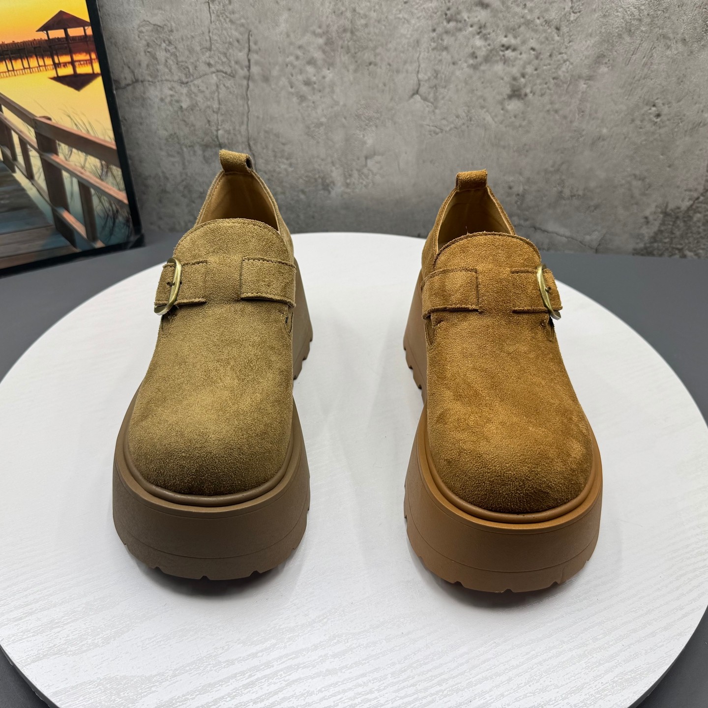 2026撤柜断码春季新款女鞋圆头套脚厚底增高复古勃肯鞋深口女单鞋,淘宝优惠券,粉丝福利购,淘宝优惠卷