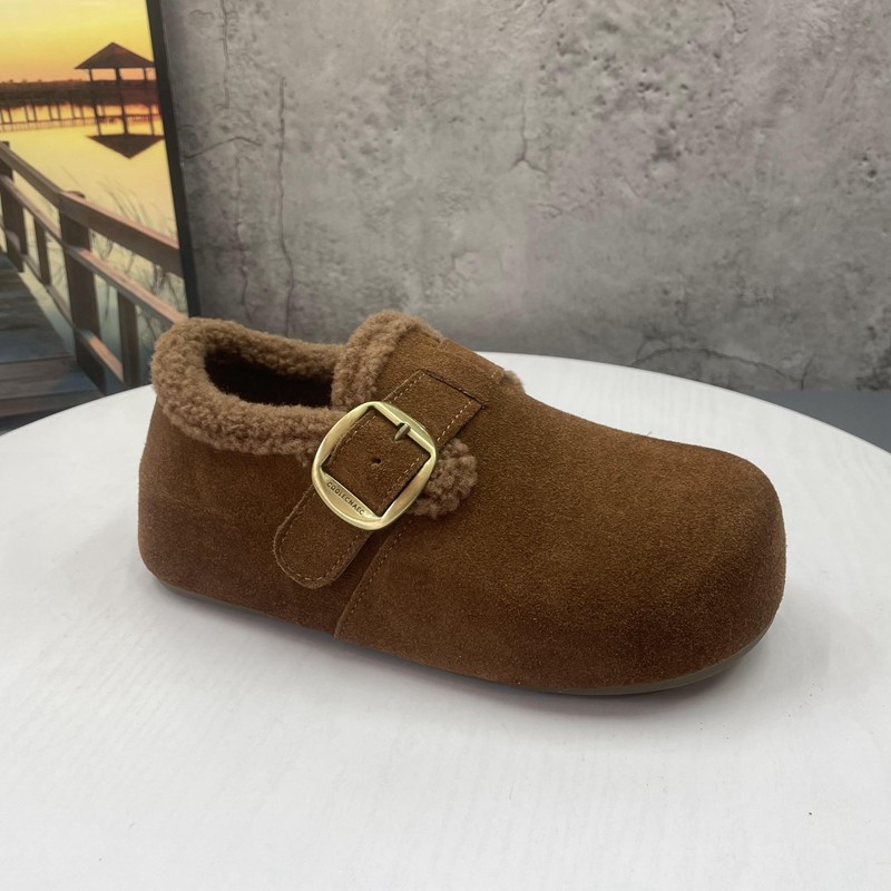 全皮加绒内增高卡皮巴拉勃肯鞋女2025冬新款魔术贴博肯鞋雪地棉鞋,淘宝优惠券,粉丝福利购,淘宝优惠卷