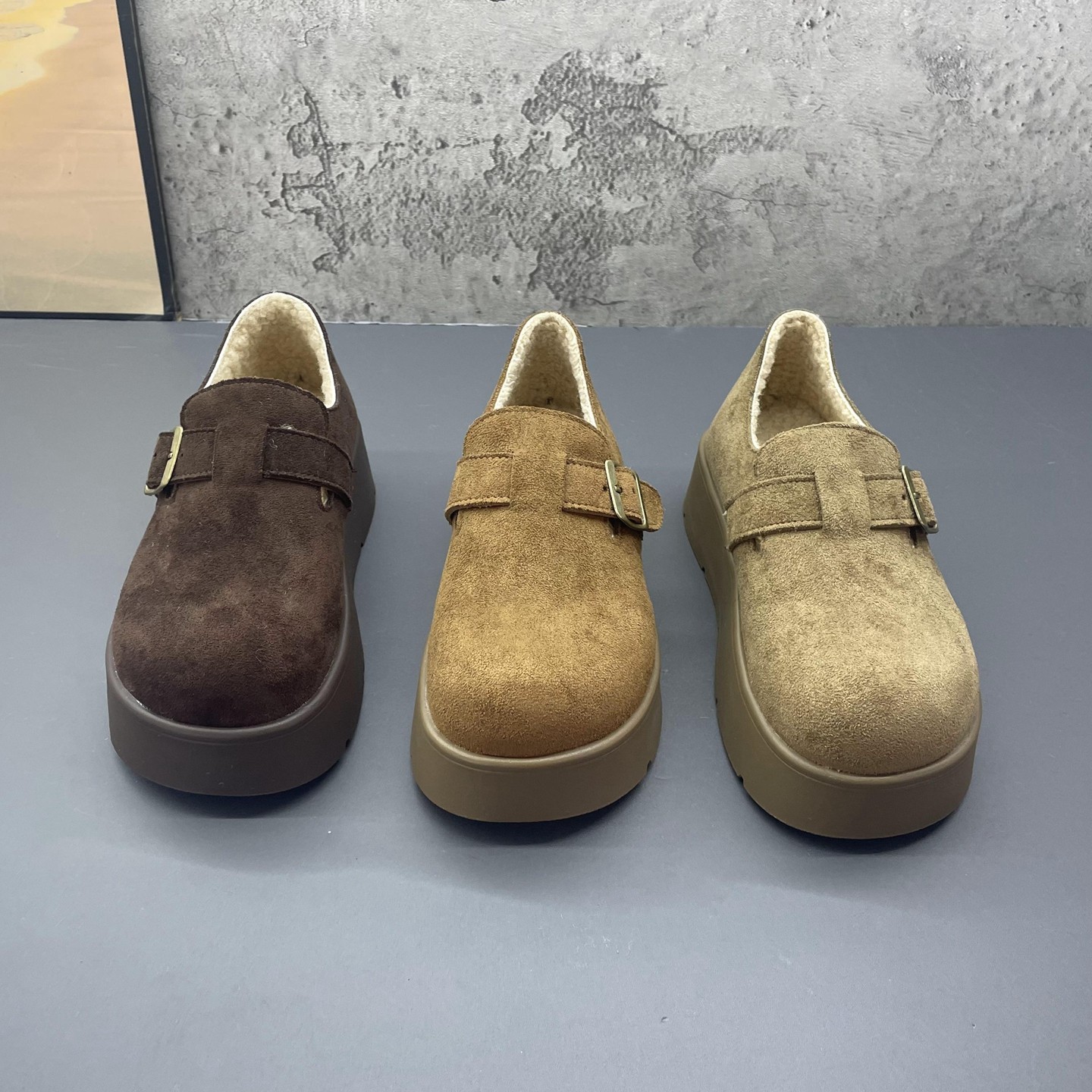 2025冬季新款加绒保暖勃肯鞋女厚底复古外穿博肯鞋绒面舒适女棉鞋,淘宝优惠券,粉丝福利购,淘宝优惠卷