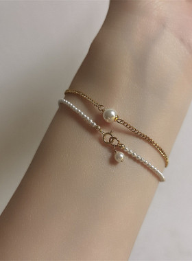 RUKL女珍珠原创巨细手链