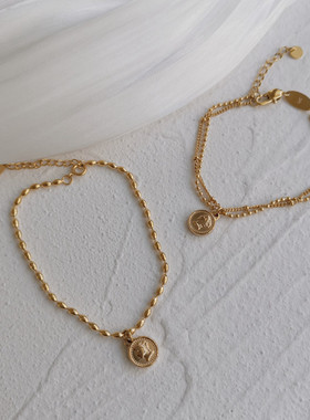 不褪色冷淡风原创双层手链