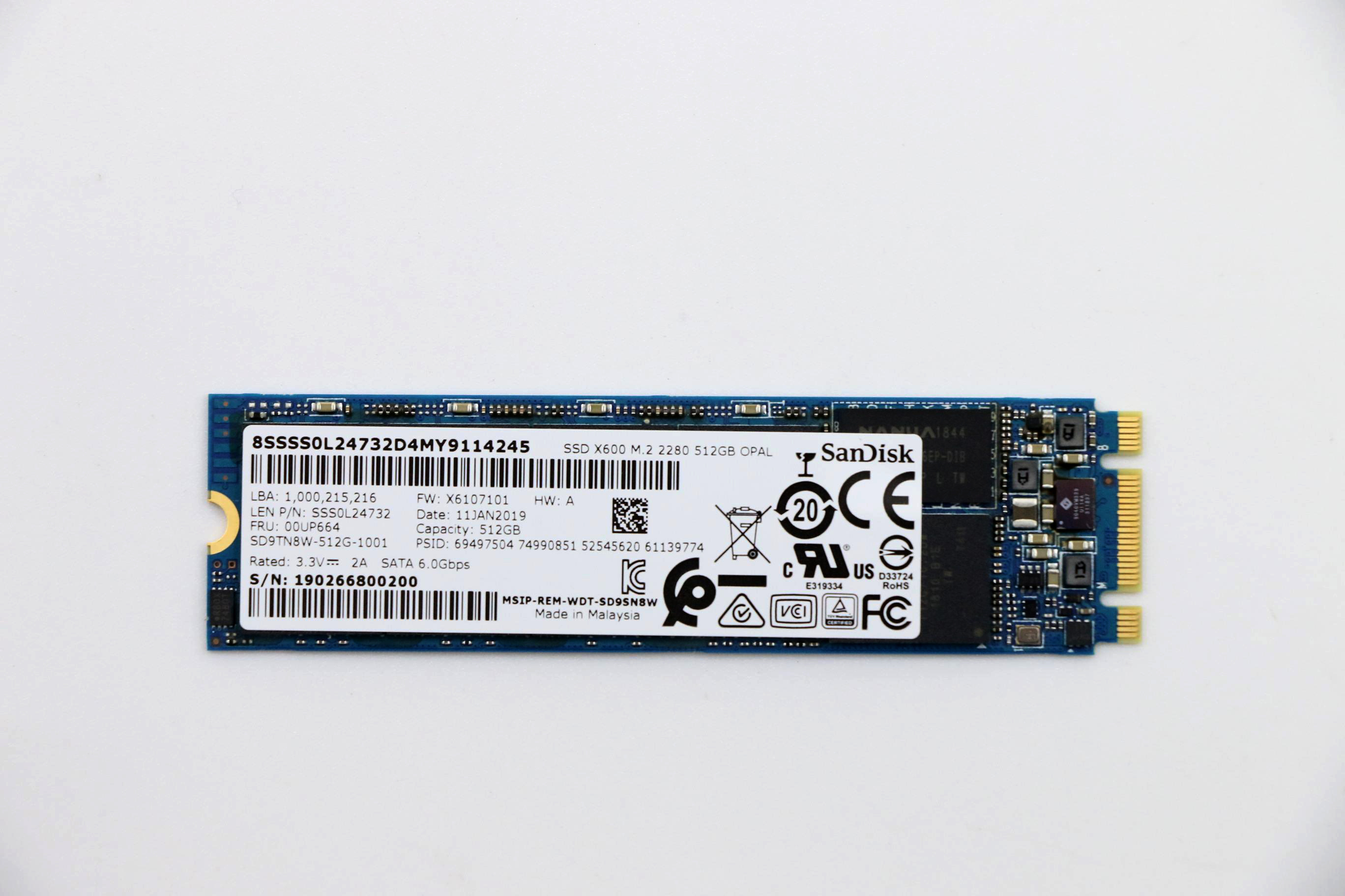 闪迪X400 256G M.2280全新台式机笔记本电脑固态硬盘SSD - 图1