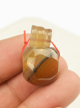 天然玛瑙佛珠三通手串配饰玉吊坠