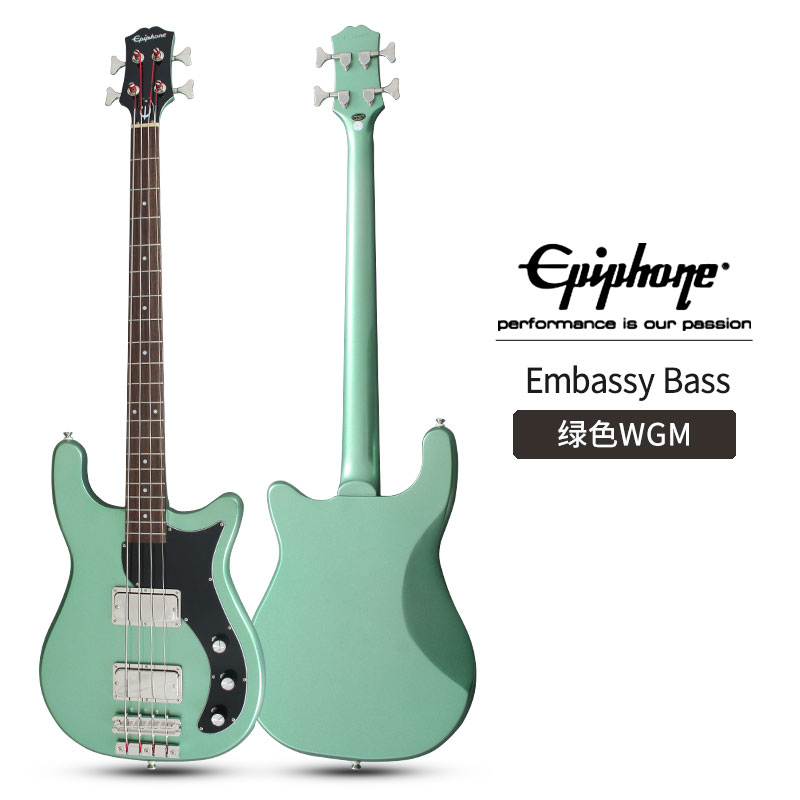 Epiphone依霹风 Embassy Bass初学者入门四弦电贝司4弦电贝斯乐器 - 图1