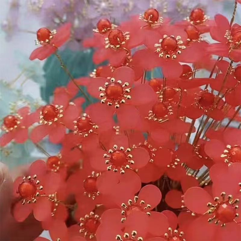 四季花开材料包手工串珠材料包自己做手工花束家居摆件装饰花-图2