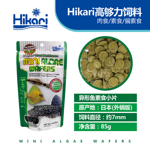 日本高够力异型形鼠鱼饲料底栖鱼食藻类鱼素食包邮贴薄片 - 图0