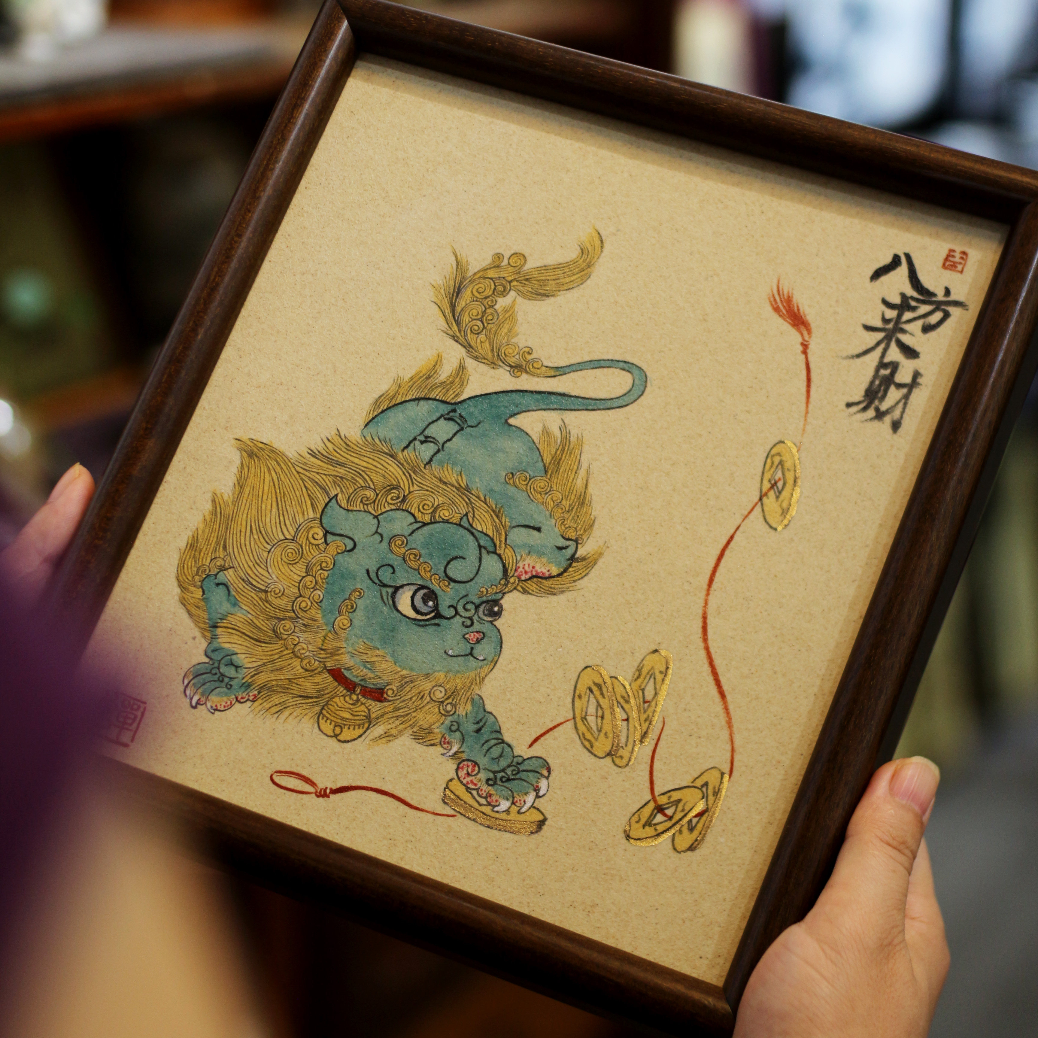 蝉心亭陶瓷瓷板画景德镇手绘新中式文人挂画茶空间装饰画茶道配件,淘宝优惠券,粉丝福利购,淘宝优惠卷