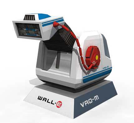 3D纸模型手工diy礼物 微缩版 机器人总动员 瓦力 伊娃 - 图2