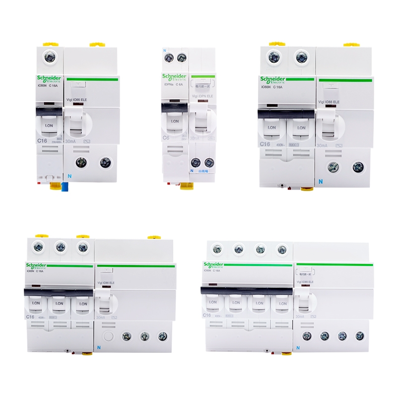 施耐德漏电保护断路器ic65n家用空开C型1P~4P电流1A~63A漏保30mA - 图2