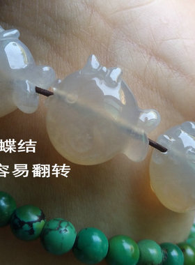一物一图天然印尼通孔diy手链