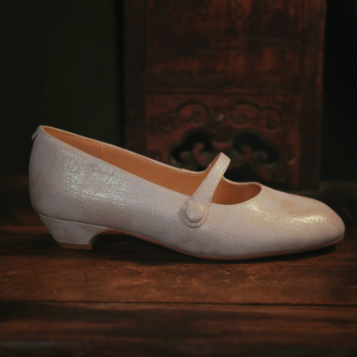 奈里设计民国复古米灰温柔百搭旗袍单鞋一字带低粗跟玛丽珍40单鞋,淘宝优惠券,粉丝福利购,淘宝优惠卷