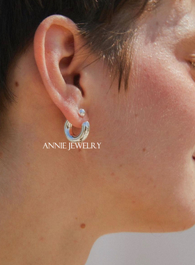 AnnieJewelry前后式圆环耳环