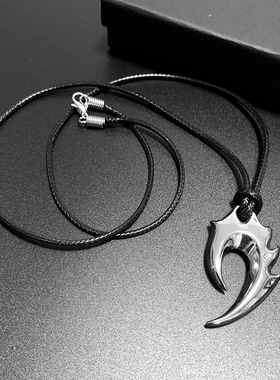 独角兽项链钛钢男男生毛衣链个性