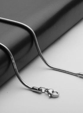 不掉色钛钢细款蛇骨链男女配饰高级感痞帅百搭锁骨链潮嘻哈2025新