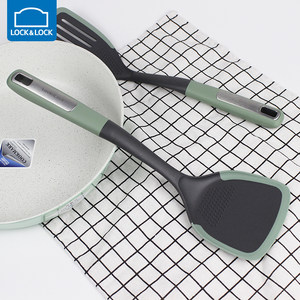 乐扣乐扣锅铲硅胶包边铲炒菜铲子不粘锅用铲炒勺汤勺漏勺厨具家用