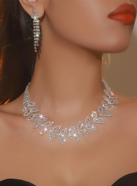 新款热卖爆款闪亮水钻项链女时尚