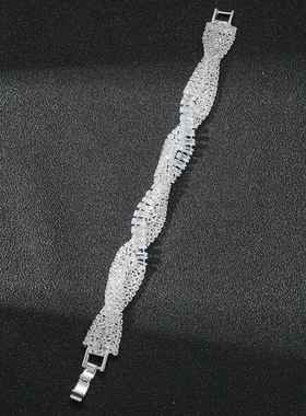 町卡精致奢华超闪满钻手链女 高档小众气质百搭手饰品