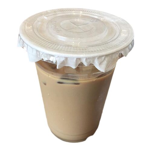 韩式咖啡厅INS风花边防漏纸咖啡奶茶杯口密封纸杯盖防漏装饰纸 - 图3