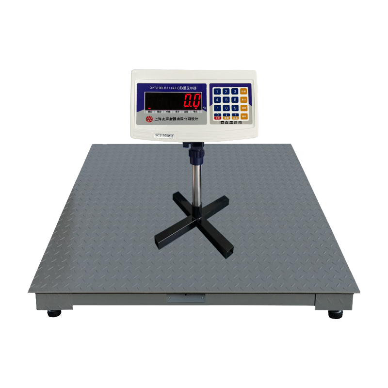 上海友声电子地磅秤1吨0.1kg地磅称500kg0.1kg高精度工业地磅称-图0