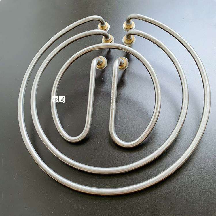 商用煮面炉配件大全蒸包炉加热管卤水桶 304加厚不锈钢圆形发热棒 - 图0