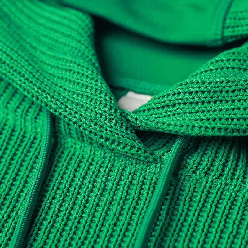 方寸原创设计秋冬慵懒风针织连衣裙小众宽松休闲连帽长款卫衣女 - 图2