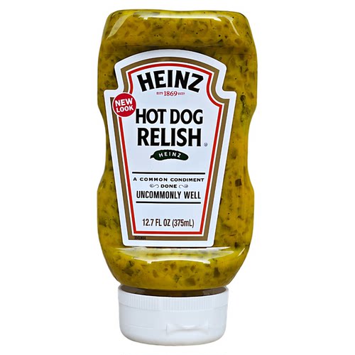 美国亨氏热狗香肠调味酱甜酸黄瓜蓉酱汉堡酱HEINZ HOT DOG RELISH - 图3