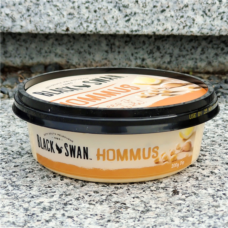 黑天鹅传统中东鹰嘴豆酱蒜味三角豆泥面包涂抹卷饼蘸酱HOMMUS DIP - 图1